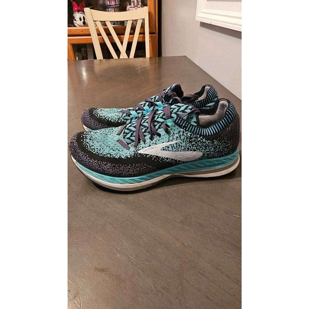 Brooks Bedlam Women's Running Shoes Size 9.5‎ B Black Blue Teal 1202721B321